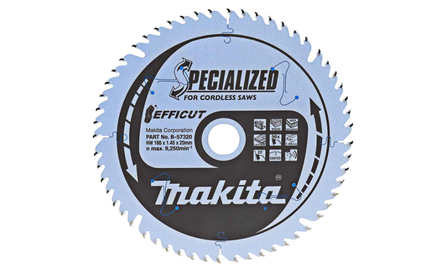 MAKITA B-64630 TCT EFFICUT zaagblad 260x30x45T voor hout MAKITA B-64630 TCT EFFICUT zaagblad 260x30x45T voor hout