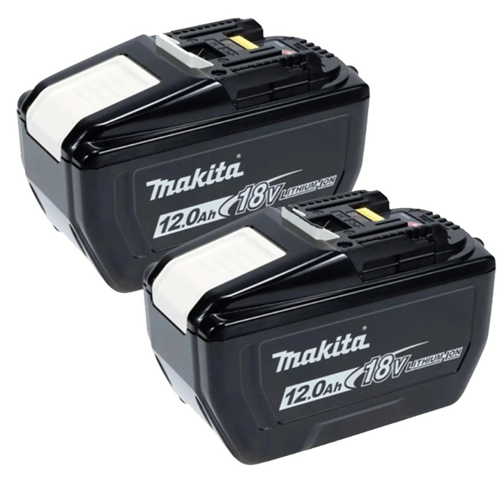 Makita BL18120 18V LXT 12.0Ah Li-ion Battery Pack x2