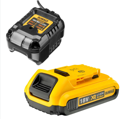 Dewalt DCB183 18V XR 2.0Ah Li-Ion Battery + DCB1102 Charger Set