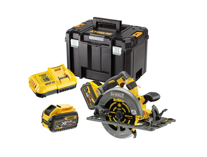 DeWalt DCS579X2 XR 190mm FlexVolt Circular Saw 54V with 2x 9.0Ah Batte