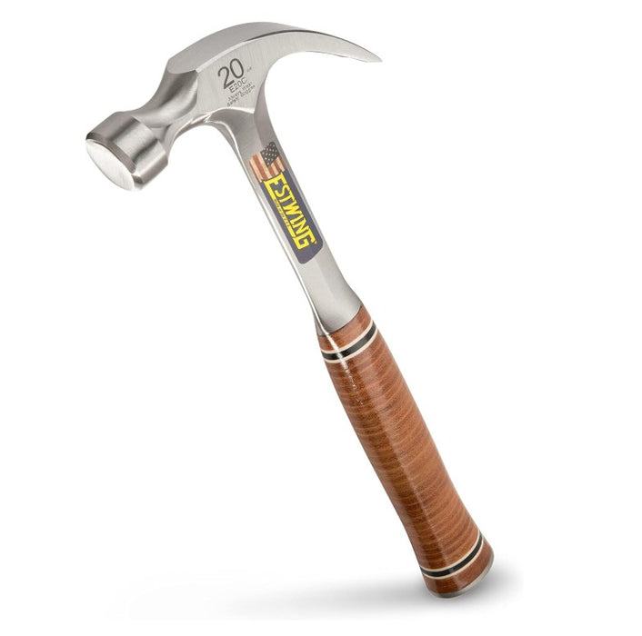 E20C Hammer Curved Claw Smooth Face 20oz - Leather Grip