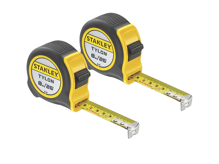 STA998985 Tylon™ Pocket Tapes 5m/16ft + 8m/26ft (Twin Pack)