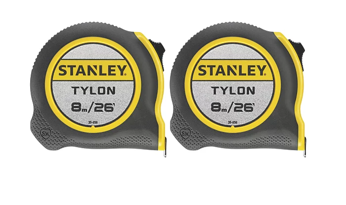 STA998985 Tylon™ Pocket Tapes 5m/16ft + 8m/26ft (Twin Pack)