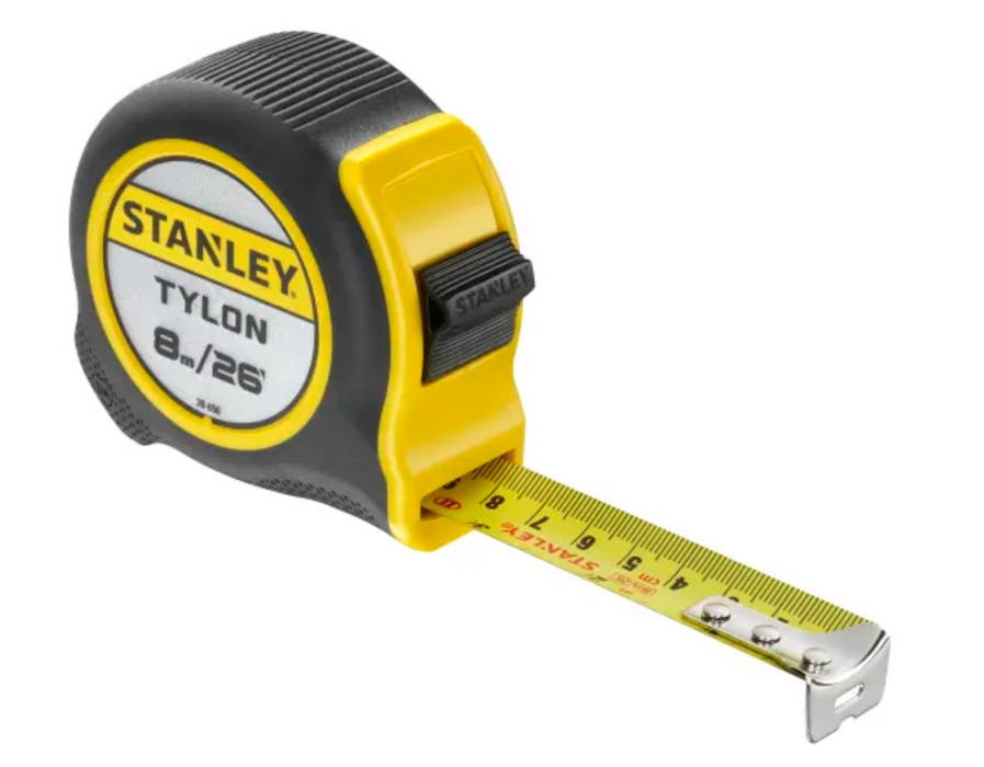 Stanley STA030656N Tylon Pocket Tape Measure 8m/26ft 25mm WIDE BLADE