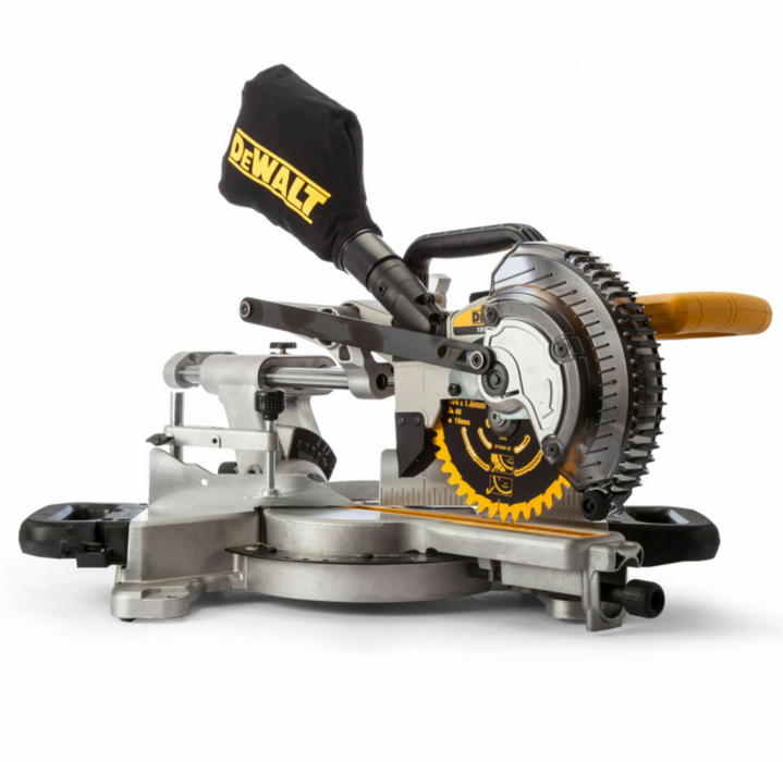 Dewalt DCS365M2 18V XR 184mm Sliding Mitre Saw with XPS (2 x 4.0Ah Batteries)
