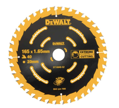 DeWalt DT10640 165mm 40T Extreme Framing Circular Saw Blade - Powertools4U