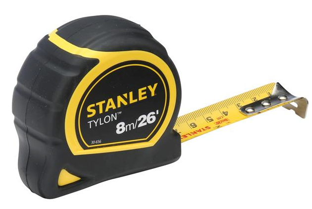 Stanley STA030656N Tylon Pocket Tape Measure 8m/26ft 25mm WIDE BLADE