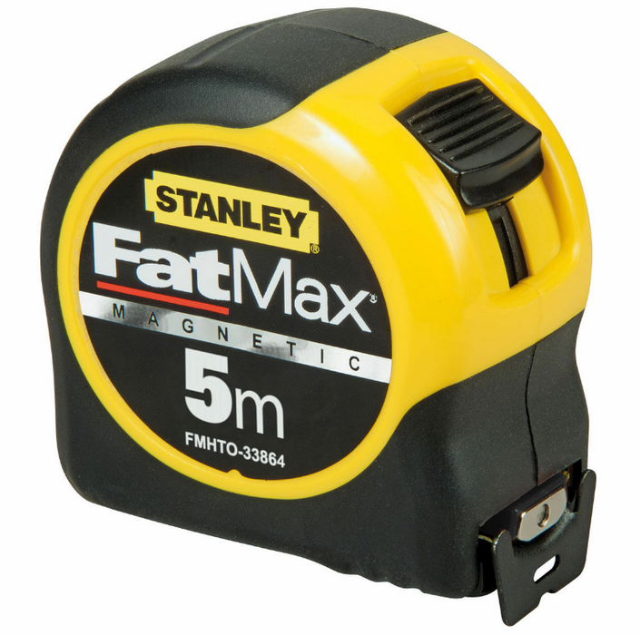 Stanley STA033864 FatMax Metric Magnetic Tape Measure with Blade Armor 5m