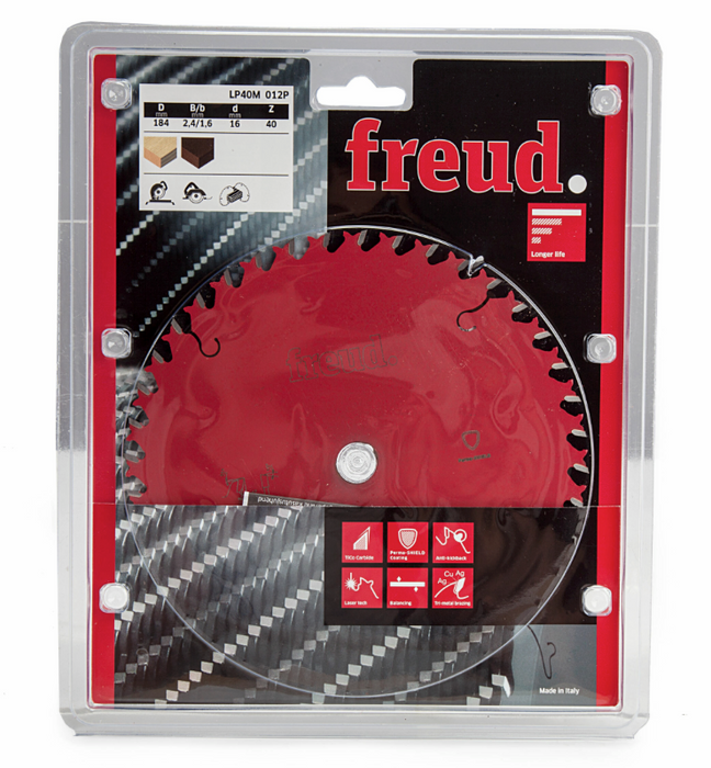 Freud F03FS03708 LP40M 012P Cross Cutting Saw Blade 184 x 2.6mm x 16 x 40T