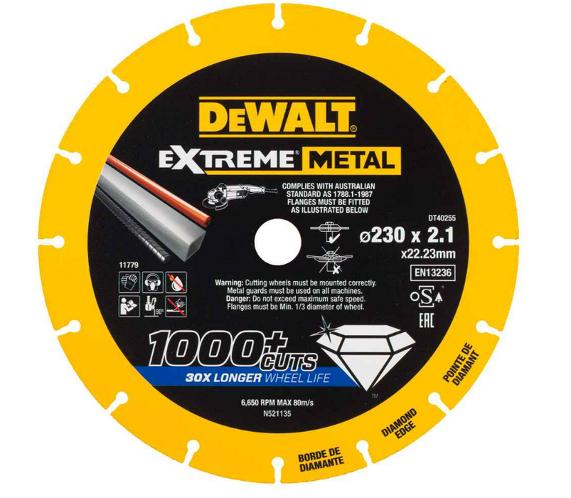 DeWalt DT40255-QZ 230 x 22.23mm Extreme Metal Wheel