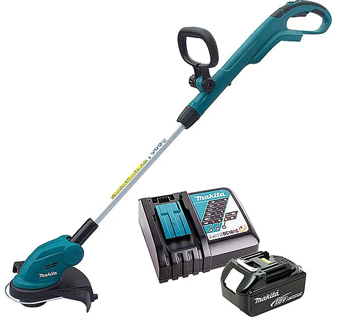 Makita DUR181RT 18v 26cm Strimmer Kit with 1 x 5.0Ah Battery DC18RC Powertools Ireland
